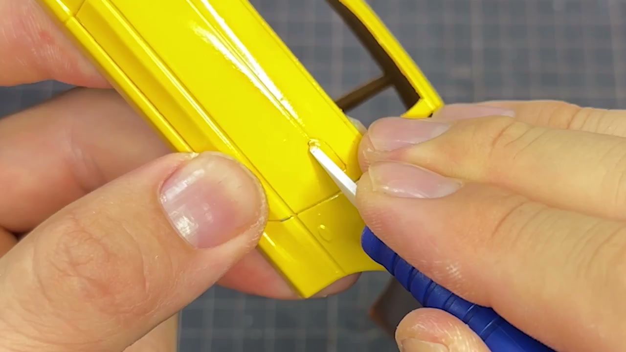 カーモデル ボディパネル パーティングライン マジ・スク 処理